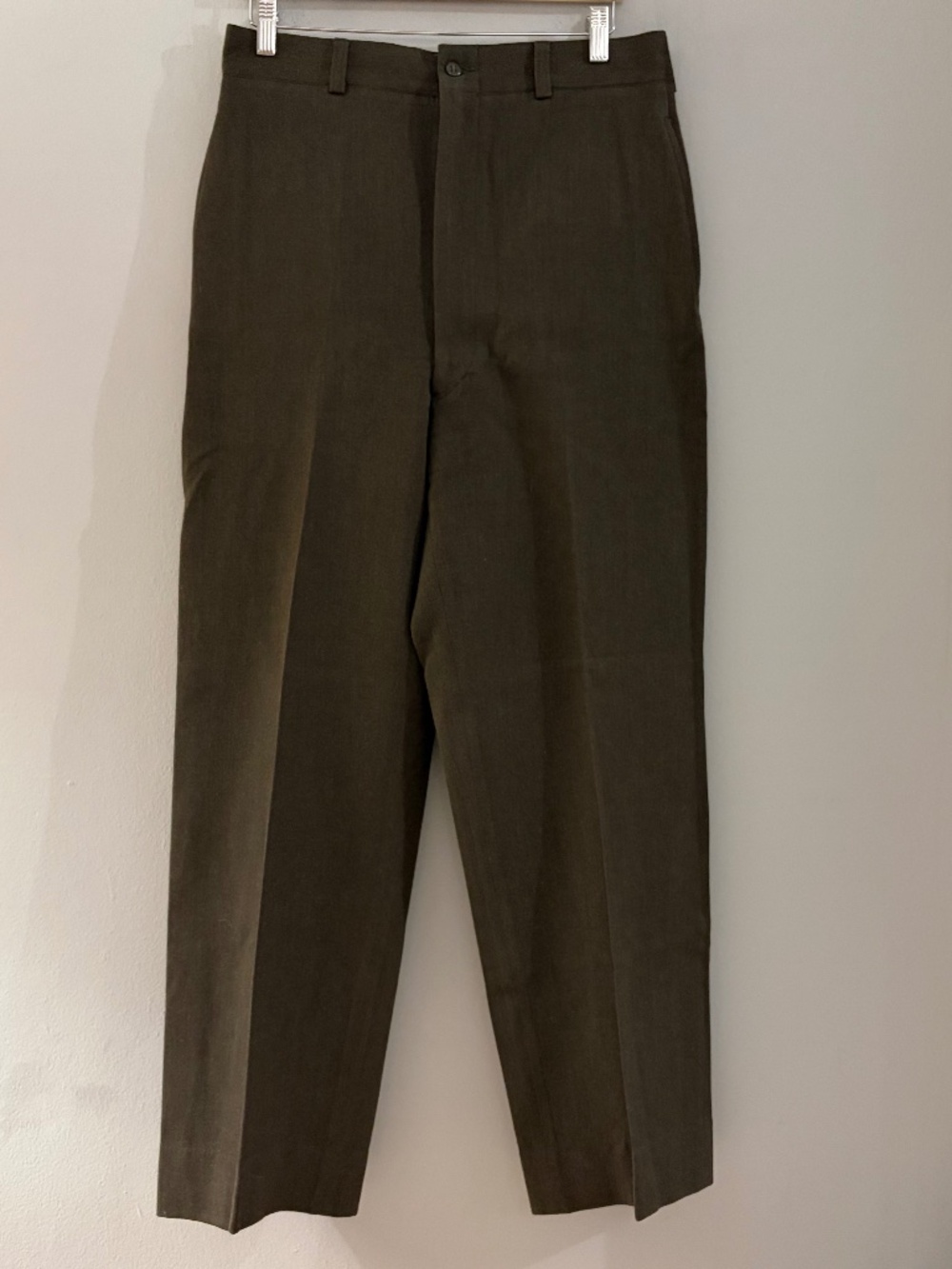 Original vintage U.S. military olive drab service trousers #9
